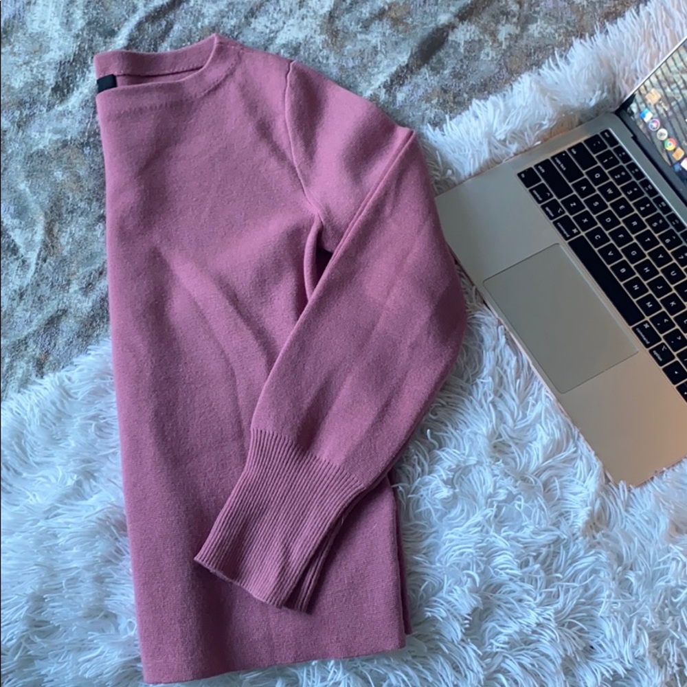 Mauve pink j crew sweater size small
